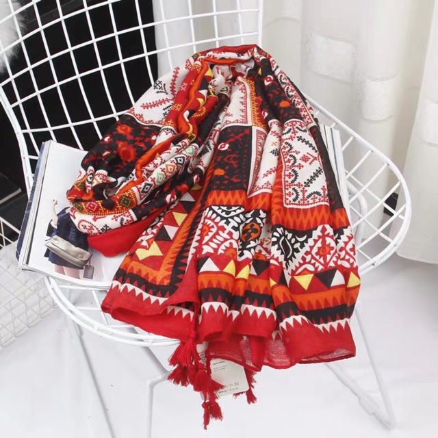 [HCM]Khăn choàng thổ cẩm - Khăn choàng bohemian