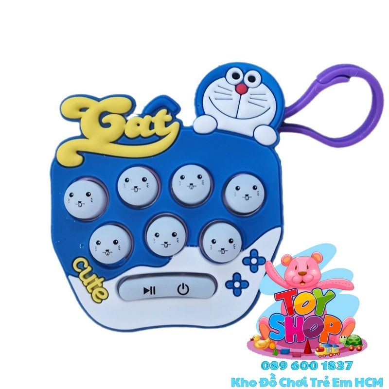 (Sỉ) Móc Khoá Pop It Có Game Đập Chuột – Đồ Chơi Pop It Cho Bé(147)
