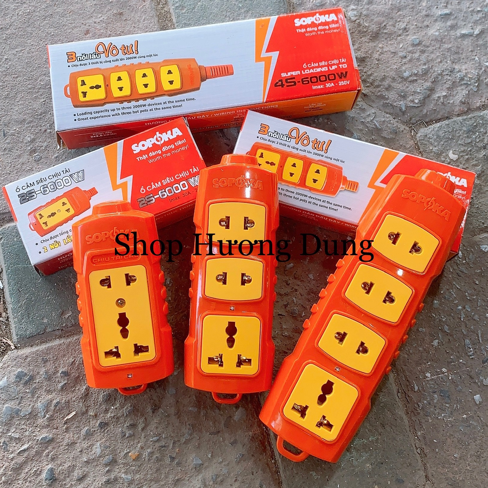 Ổ cắm siêu chịu tải 6000w Sopoka