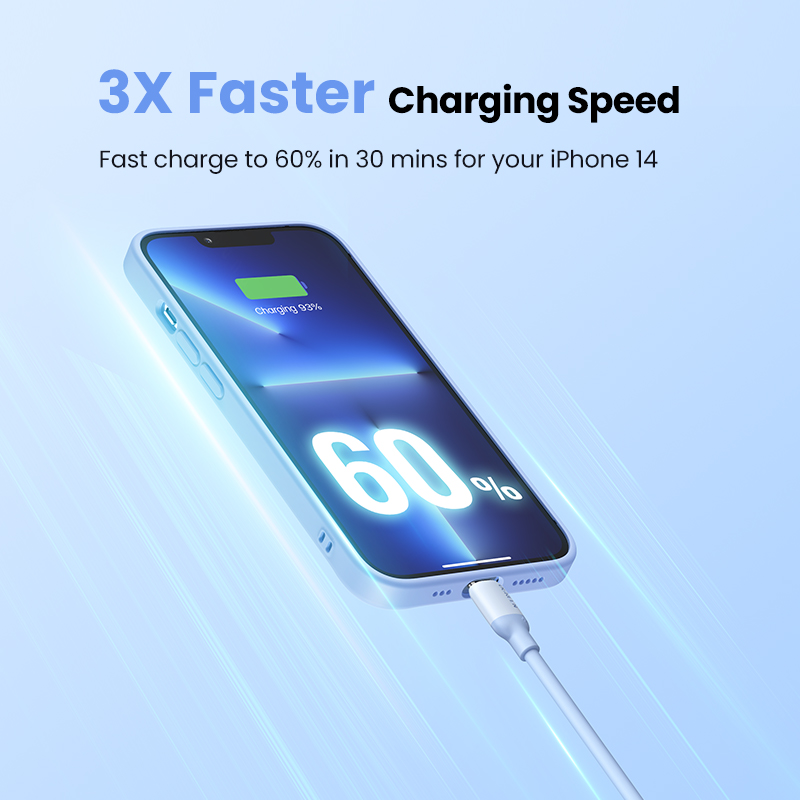 【MFi Certified】UGREEN 1m USB C to Lightning Cable iPhone Lightning Cable PD 20W USB C Lightning Cable Super Soft for iPhone 13 Pro Max 12 11 X 8, iPad(2021), AirPods, MacBook
