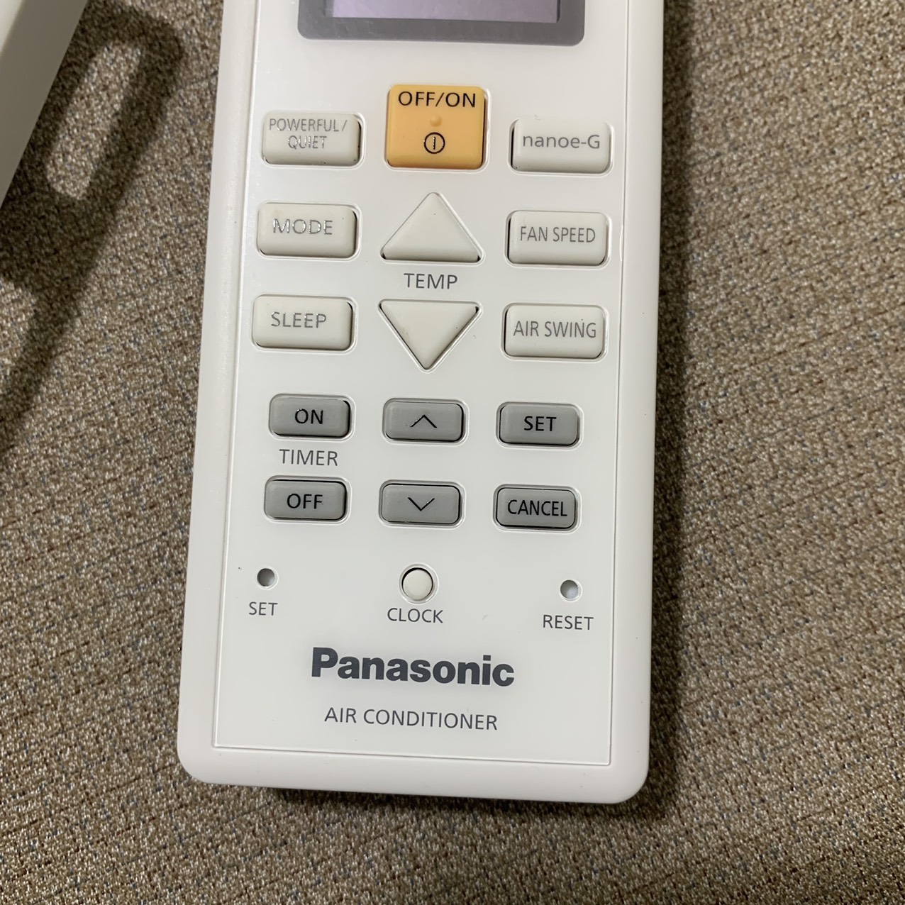 Điều khiển điều hoà Panasonic chính hãng, kèm đế, remote máy lạnh panasonic 1 chiều, 2 chiều hàng zin theo máy, mới 100%