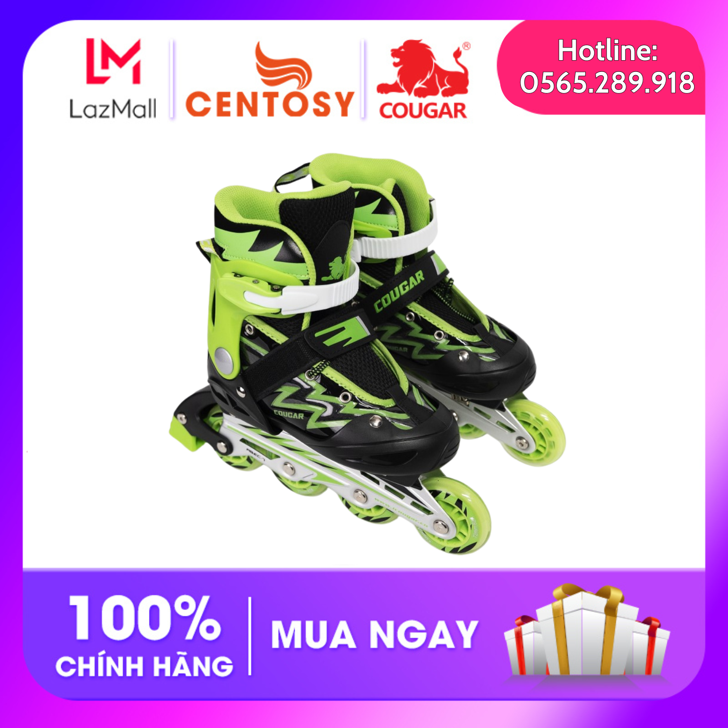 Children's Patin shoes Cougar 835L genuine Patin shoes for kids-free shoes storage or protection genuine