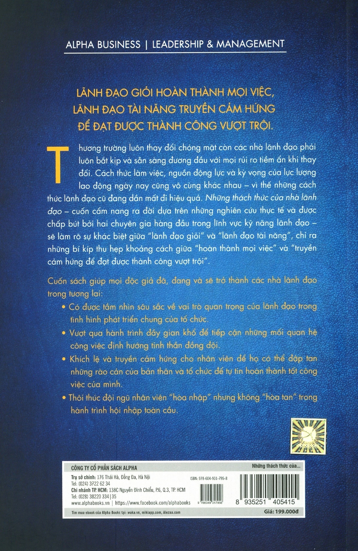 Sách - Những thách thức của nhà lãnh đạo