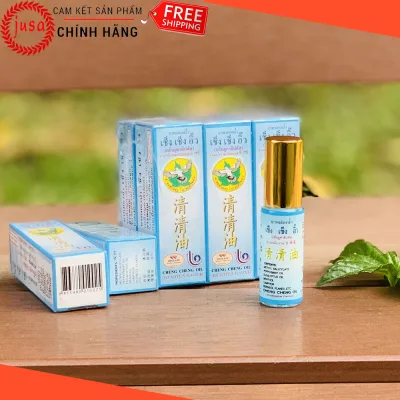 [HCM][ Hot Sale ] 1 Dầu Gió Lăn Thái Lan Cheng Cheng Oil 5ml Từ Thảo Dược Nhân Sâm - Jusa