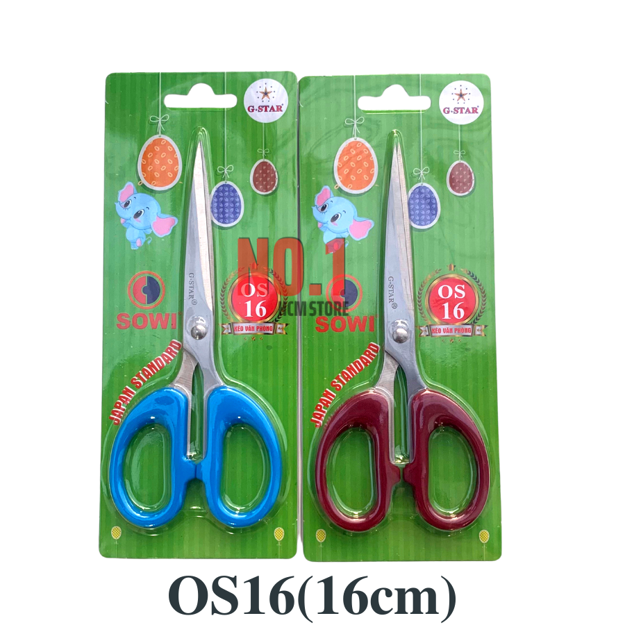 Kéo Văn Phòng Gstar Os 16/18/20 3 Size ( Giao Màu Ngẫu Nhiên ) - K Pen