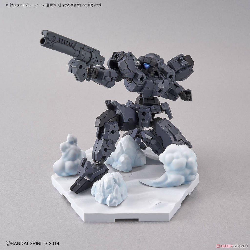 [Hoàn Tiền 10%]Mô hình lắp ráp giá đỡ trưng bày CUSTOMIZE SCENE BASE (SNOWFIELD Ver.) 03 Bandai