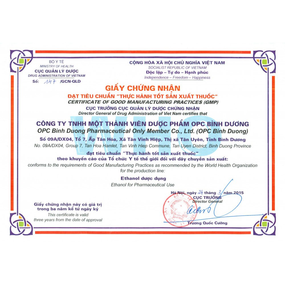 LỐC 10 CHAI OXY GIÀ OPC