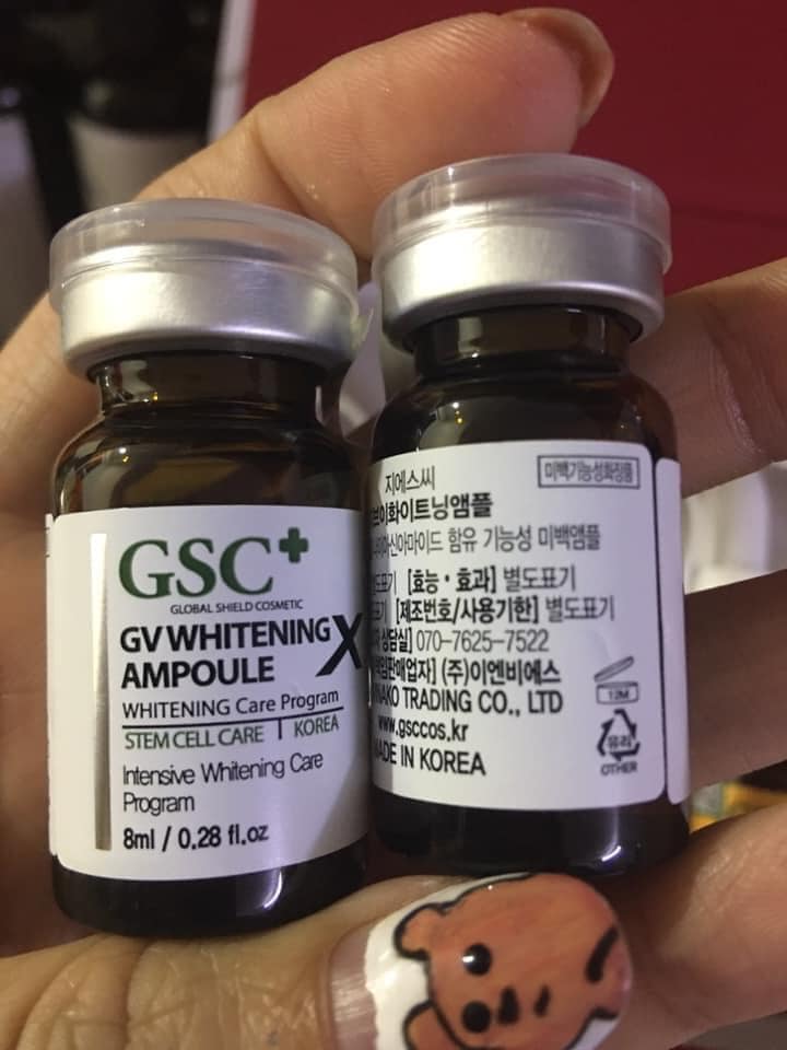 Tế bào gốc GSC+ hỗ trợ nám, trắng da