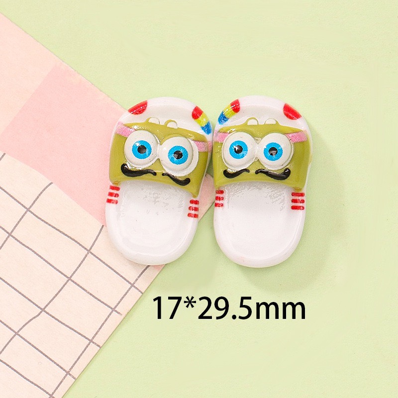 Charm (C156) slime/ Dụng Cụ Charm Trang Trí [Ko Keo & Nút] Hình Đôi dép dễ