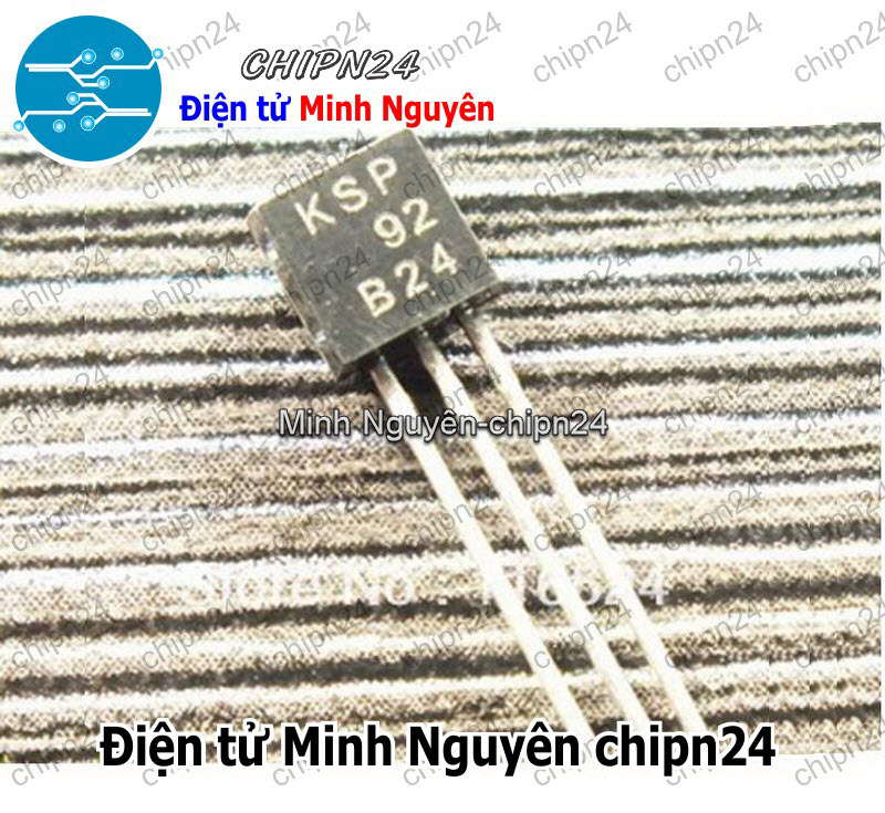 [10 con] (KT1) Transistor KSP92 TO-92 PNP 500mA 300V (MPSA92 A92) - HH001497