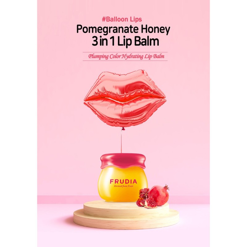 Dưỡng Môi Frudia Pomegranate Honey 3 in 1 Lip Balm Thạch Lựu Mật Ong 10g cao cấp