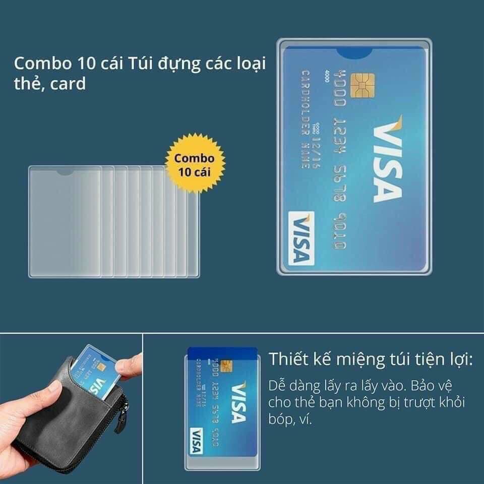 BỌC CCCD TRONG SUỐT . Set 10c