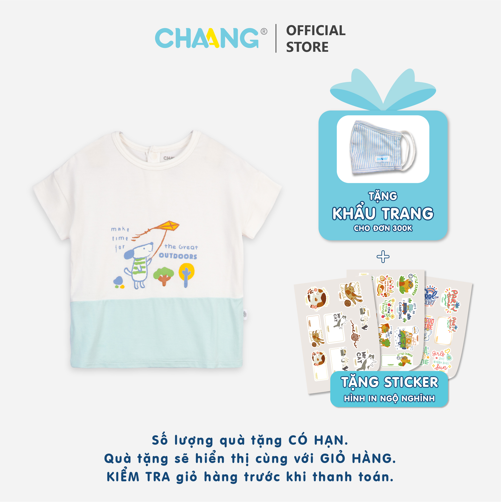 [CHAANG] Áo cộc tay bé trai Spring
