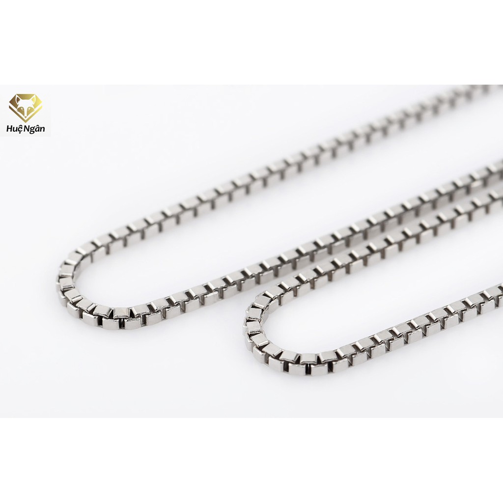 Dây chuyền bạc ý 925 huệ ngân dây hộp