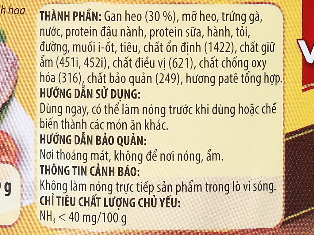 Pate gan Vissan hộp 170g