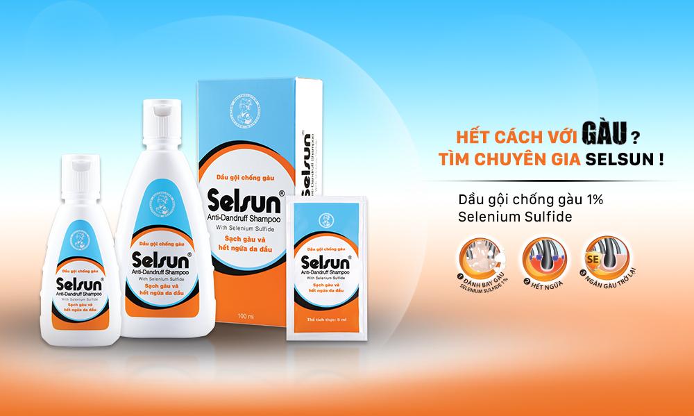 SELSUN - Dầu gội chống gàu