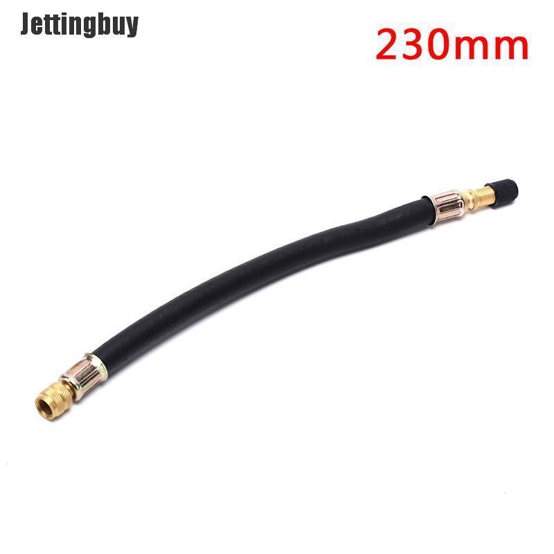 Jettingbuy 1pc Bicycle Pump Valve Extender Extension Tube Rubber Inflator Pipe Hose