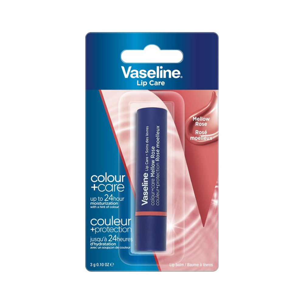 Combo of 2 Vaseline Color+Care Mellow Rose Lip Balms 3g