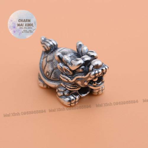 Kim Quy - Long Quy Bạc Ta 925 & Bạc Thái - charm phụ kiện xâu vòng tay nam nữ phong thuỷ handmade tự làm
