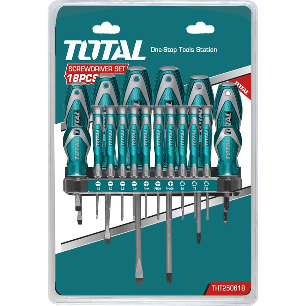 Bộ 18 tua vít Total THT250618