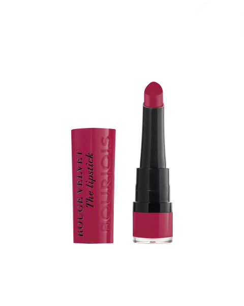 Son lì Bourjois Rouge Velvet The Lipstick màu hồng cánh sen số 09 Fuchsia Botte
