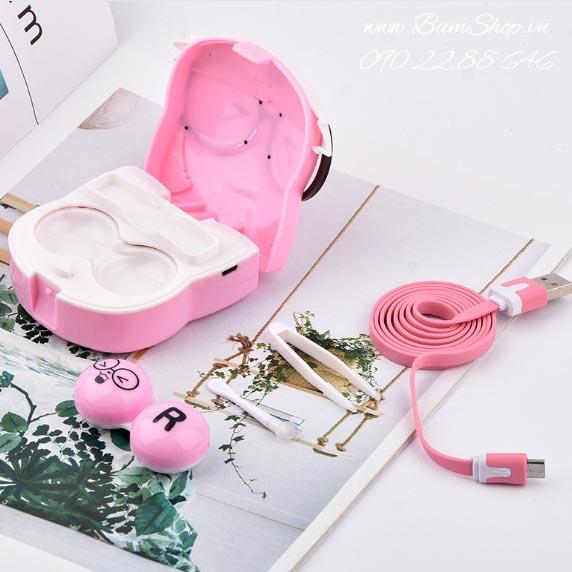 Máy rưả lens hồ ly có cổng usb, tặng kèm pin