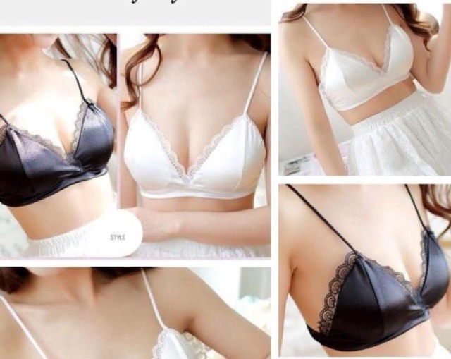 [HCM]Áo bra ren lụa siêu mịn