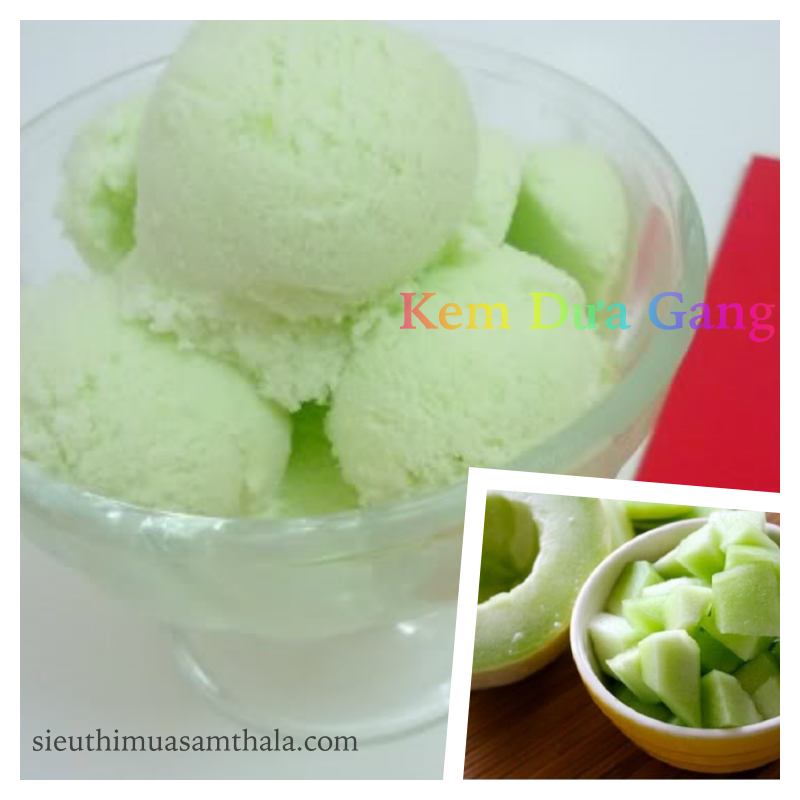 Bột làm kem vị Dưa Gang