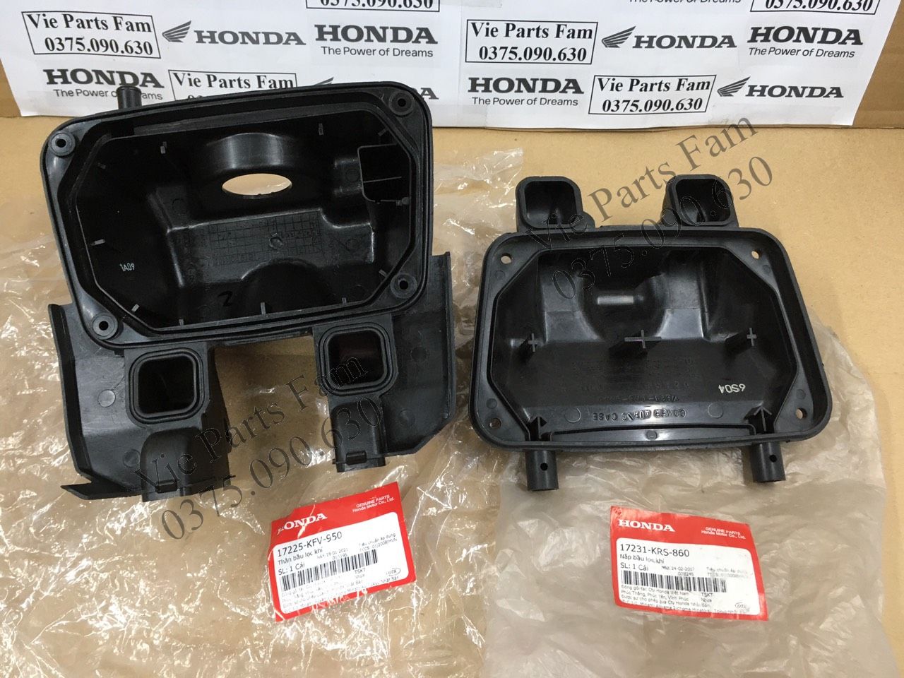Hộp lọc gió Wave, Dream Honda ( 2 chi tiết )
