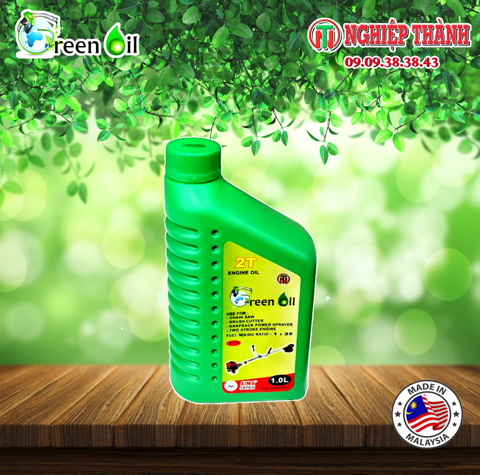 Dầu Nhớt 2 thì Green Oil 1:25 (Made in Malaysia)
