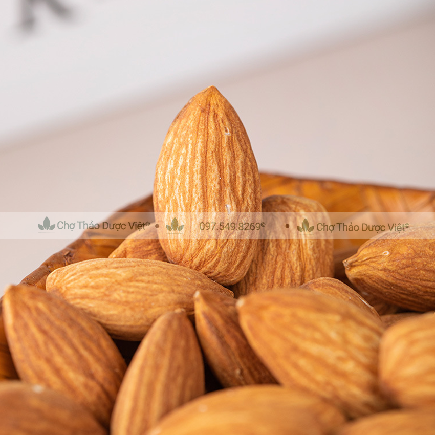 Hạnh nhân thái lát 100g (Nhân hạnh nhân sống tách vỏ, làm bánh, nấu chè) - Chợ Thảo Dược Việt