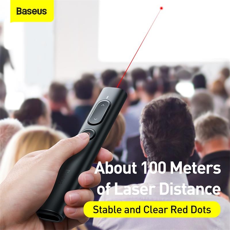Bút trình chiếu thông minh Baseus Orange Dot PPT Wireless Presenter cho Macbook/Windows/ Androi