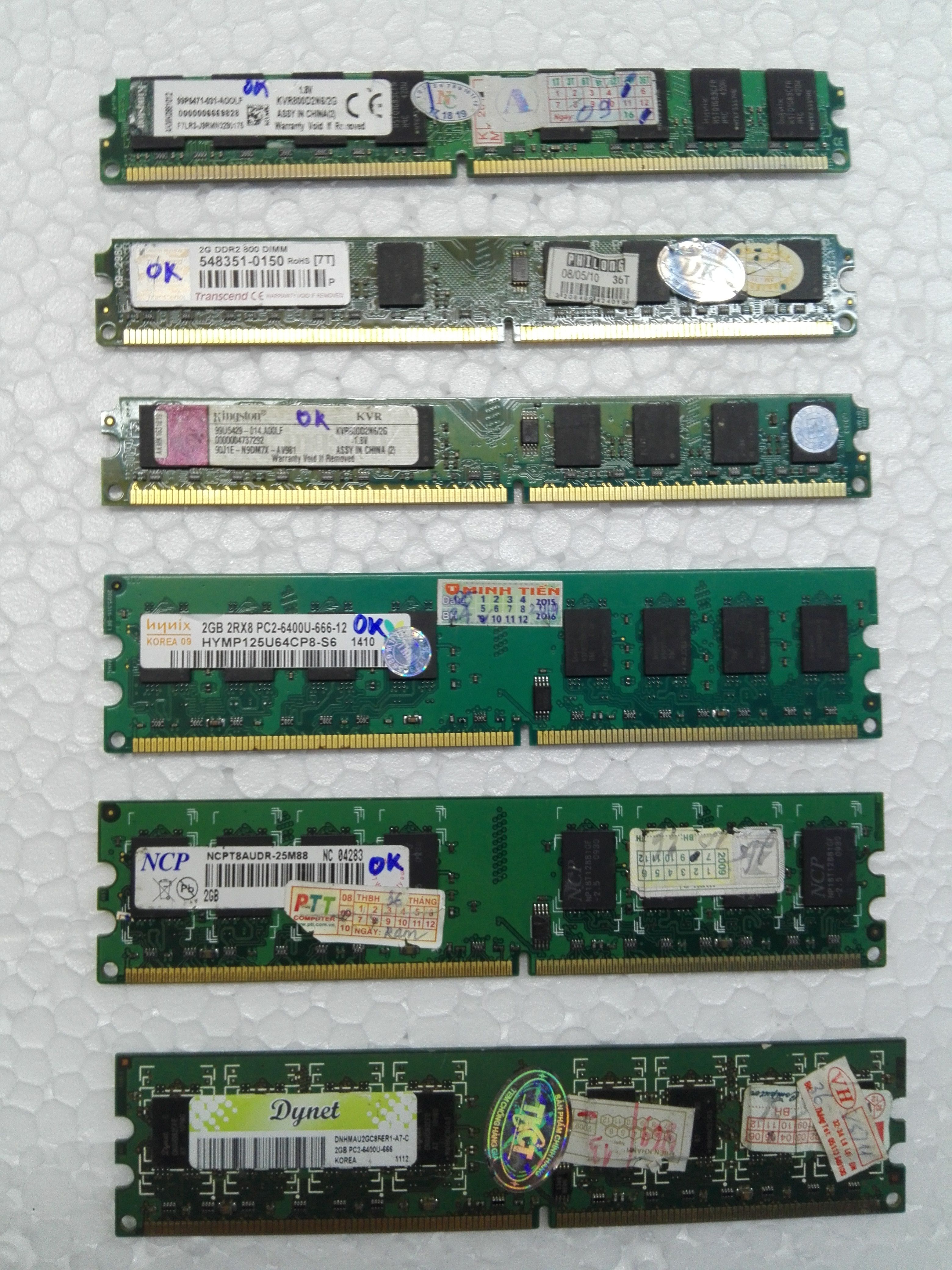 Ram DDR2 Máy tính để bàn 2G Bus 800
