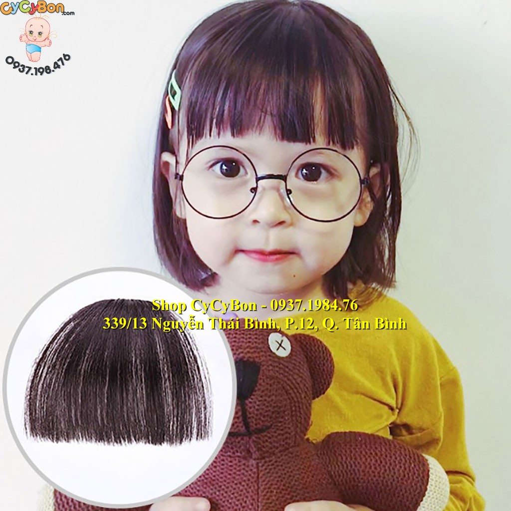 Kẹp Tóc Giả Cho Bé Mái Trước Thưa Ngang Rất Xinh Xắn