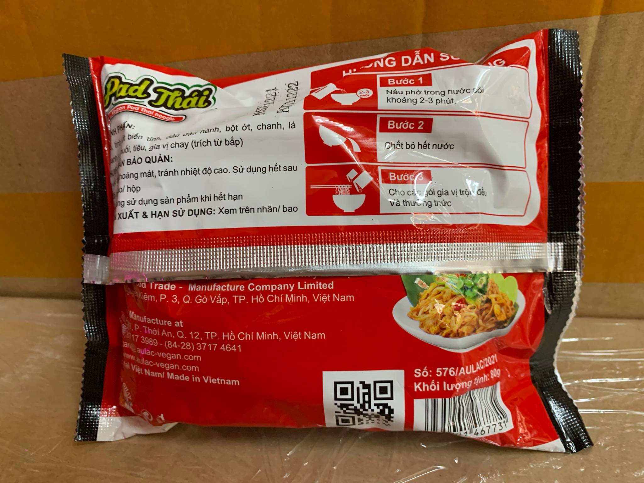 [HCM] Pad thái chay Âu Lạc 80g