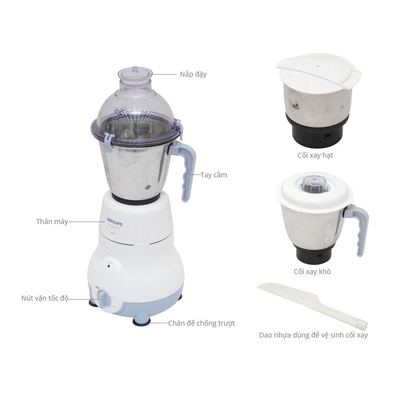 Máy xay đa năng cao cấp Philips HL1643