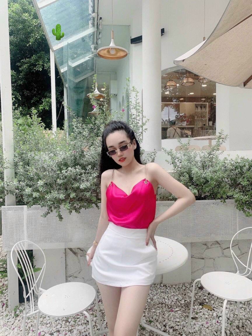 MẪU ÁO HAI DÂY BÚN VẢI PHI LỤA