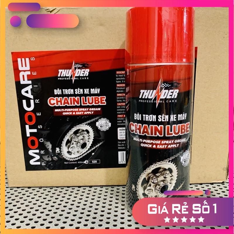 Chai xịt dưỡng sên thunder 400ml chai dưỡng sên/xich thunder hay bôi trơn sên thunder 400ml