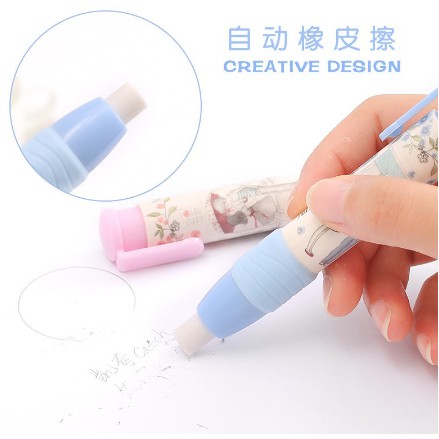 24 Chiếc Gôm Tẩy Bút Chì Dạng Thỏi Bấm Tẩy Bấm