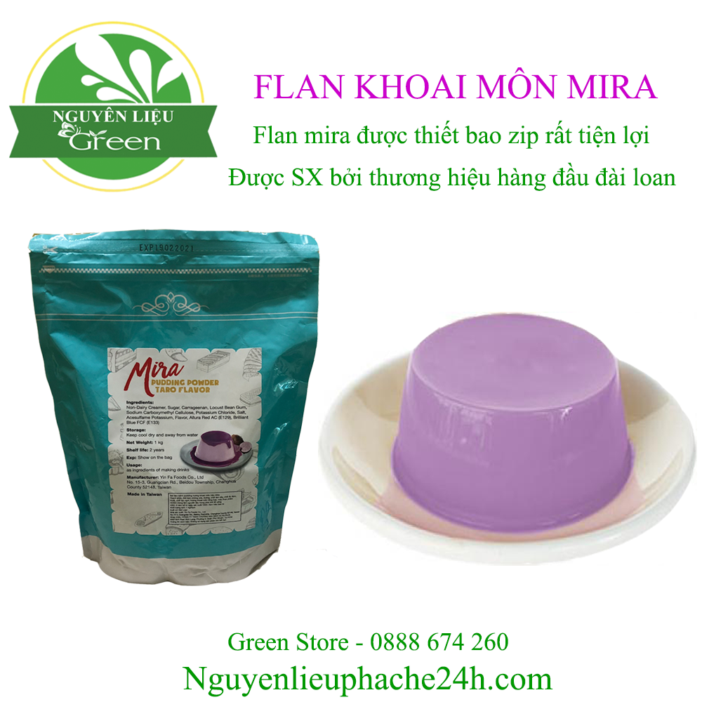 [HCM]BỘT FLAN (PUDDING) KHOAI MÔN MIRA 1KG