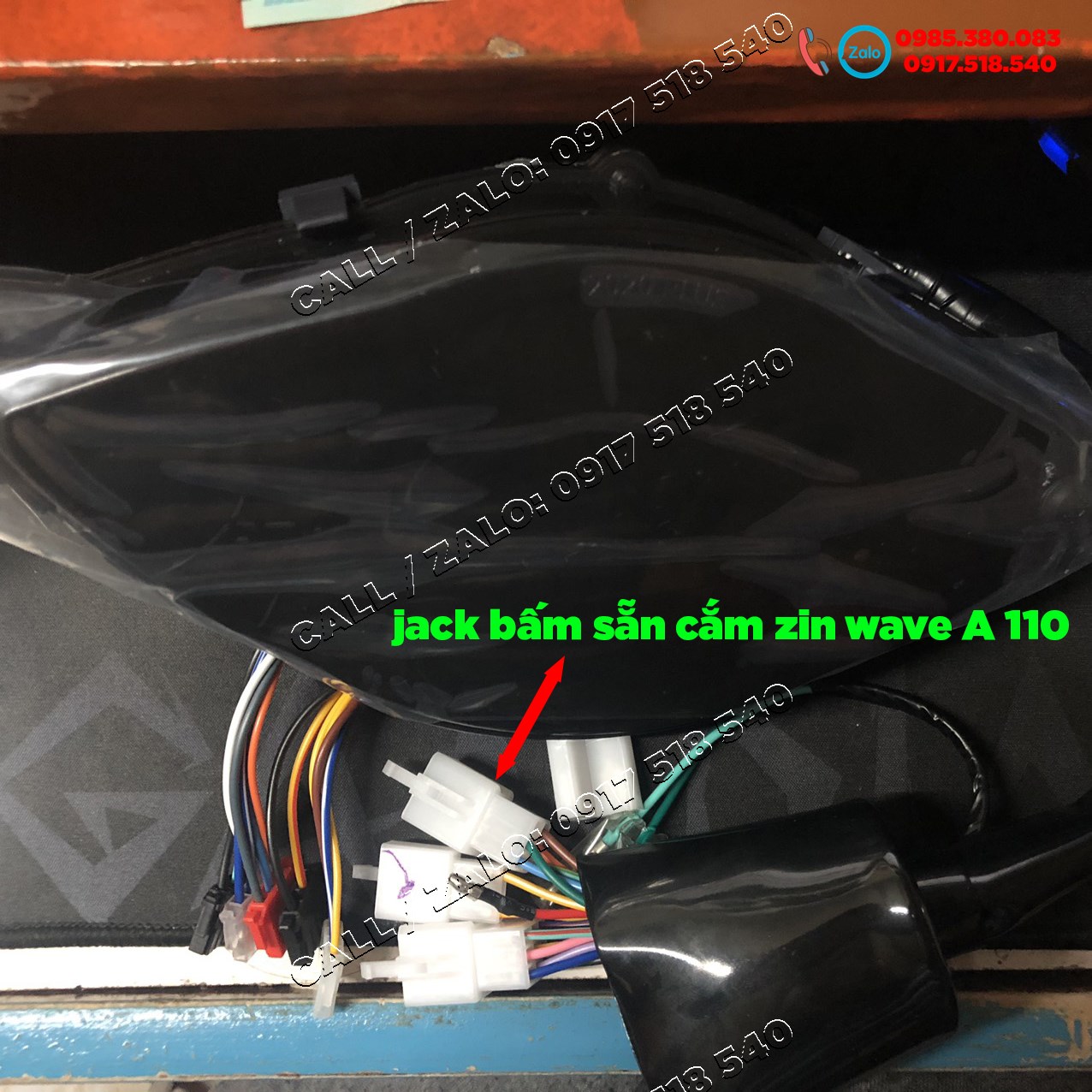 Đồng Hồ LCD Wave A 2017 - 2021 Mẫu 2020 - 2021Plus full LED ( Gắn Như Zin Có Báo Tua )