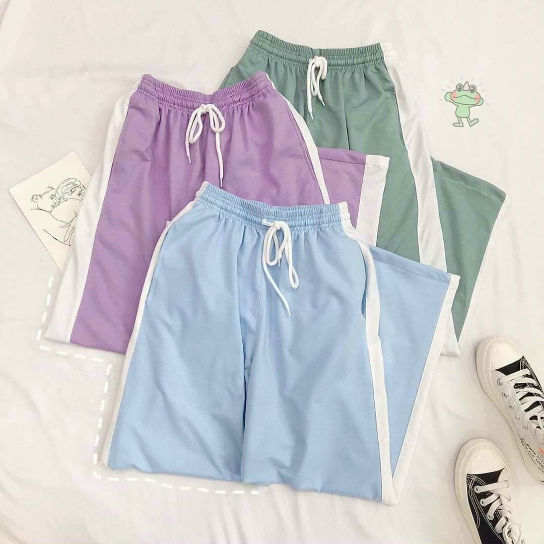 [HCM]Quần Ống Rộng Phối 1 Sọc Unisex