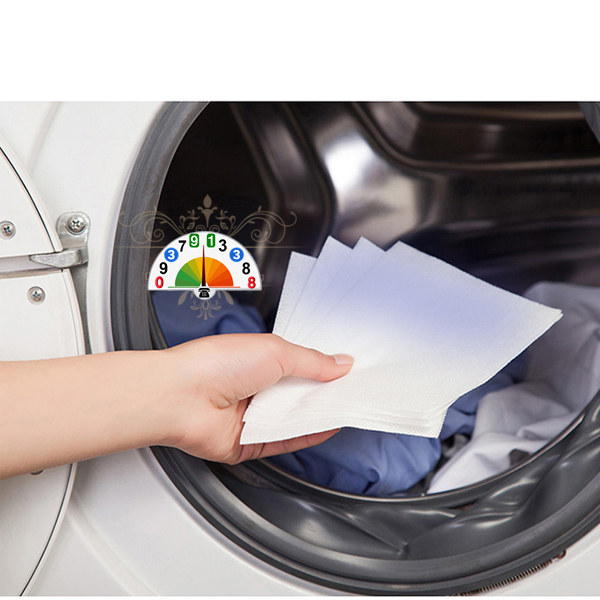 Giấy Giặt hút màu nhuộm Chống Lem Loang màu Quần áo Túi Lưới Giặt Quần Áo Phao Lọc Cặn Bẩn Máy Giặt