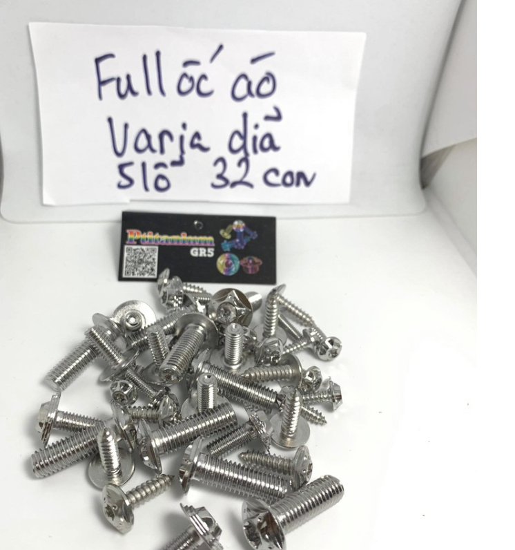 Combo Ốc dàn áo salaya inox 304 Exciter Vario AB Winner Wave Sirus Satria