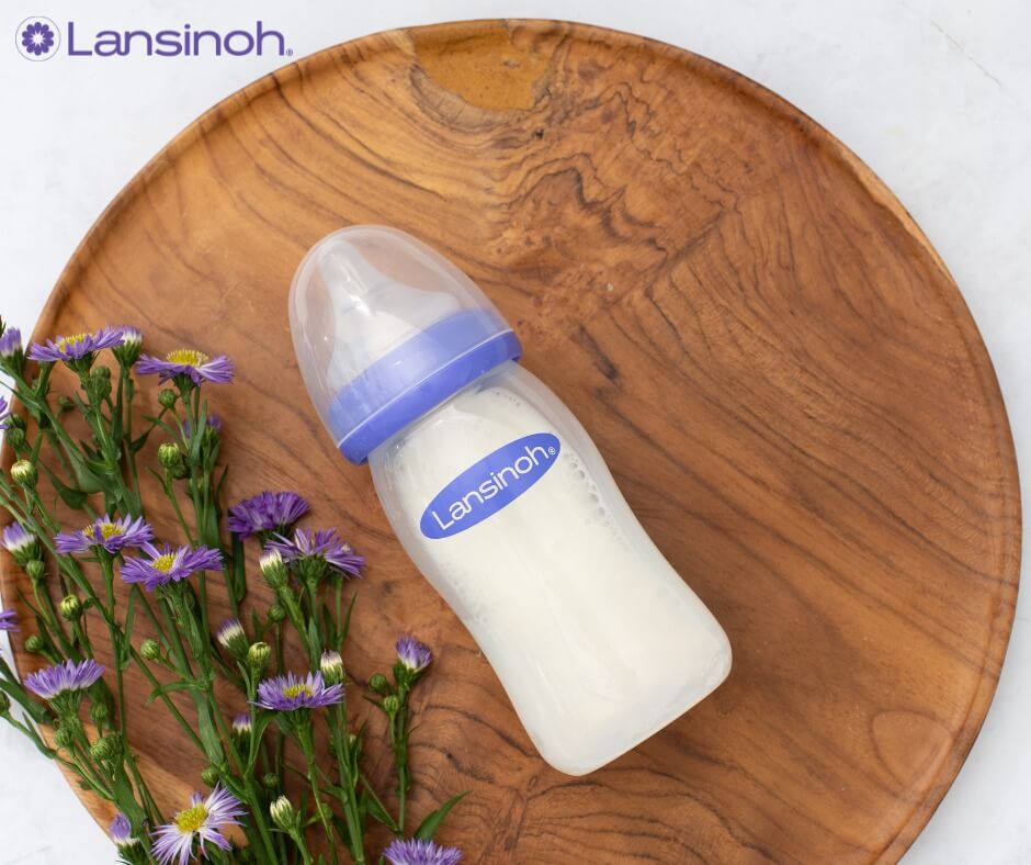 [SIÊU GIẢM GIÁ - VOUCHER 30K] Bình sữa cổ rộng Lansinoh 240ml (M)
