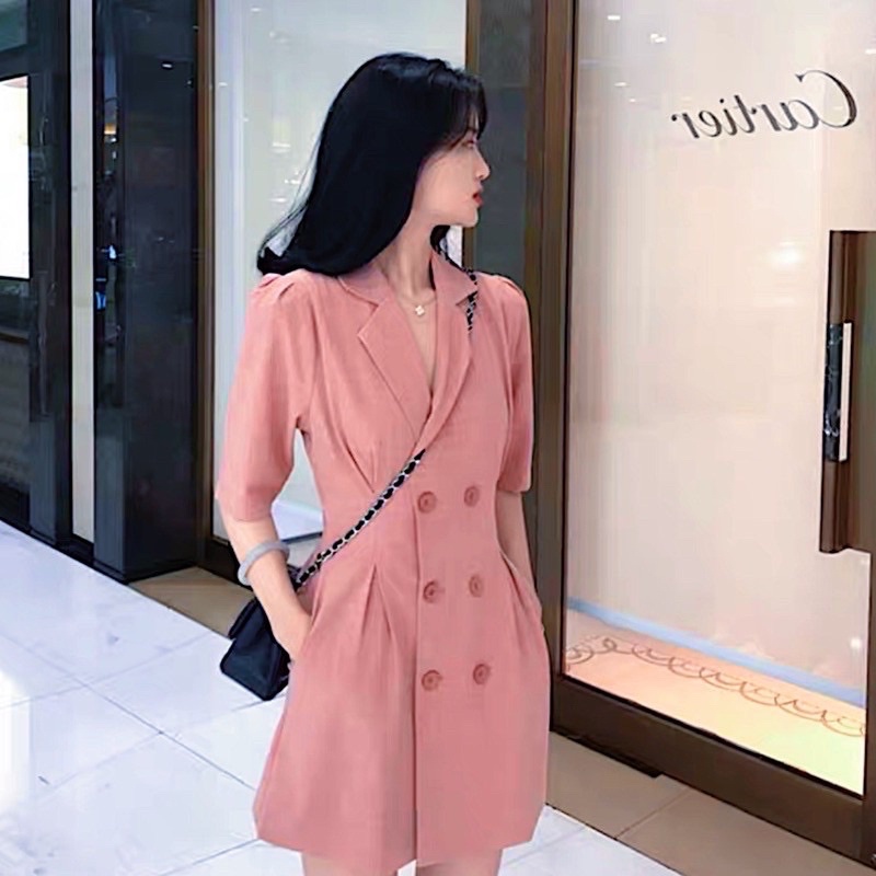ĐẦM CỔ VEST THANH LỊCH, TRẺ TRUNG (có ảnh thật) MS63