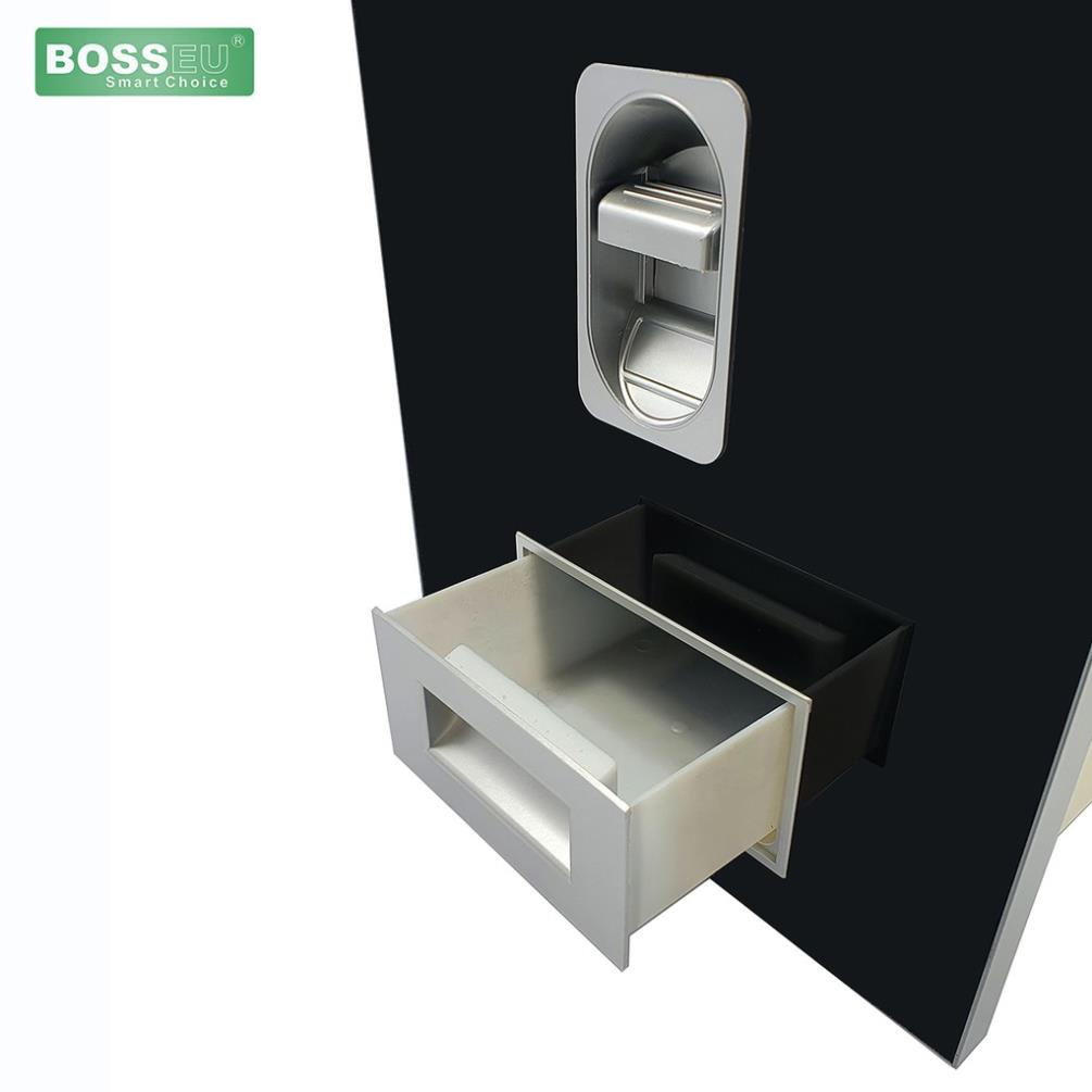 ( Chính Hãng ) Thùng đựng gạo âm tủ BOSSEU - BS250Black