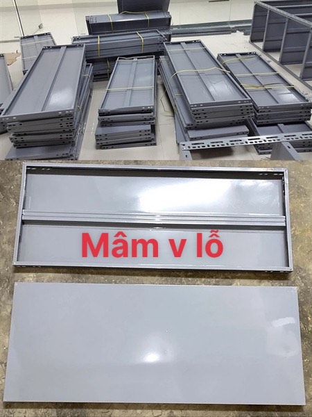 Mâm sắt - láp ráp kệ đa năng màu sám ( đủ kích thước) ráp kệ sắt đa năng V3, V4