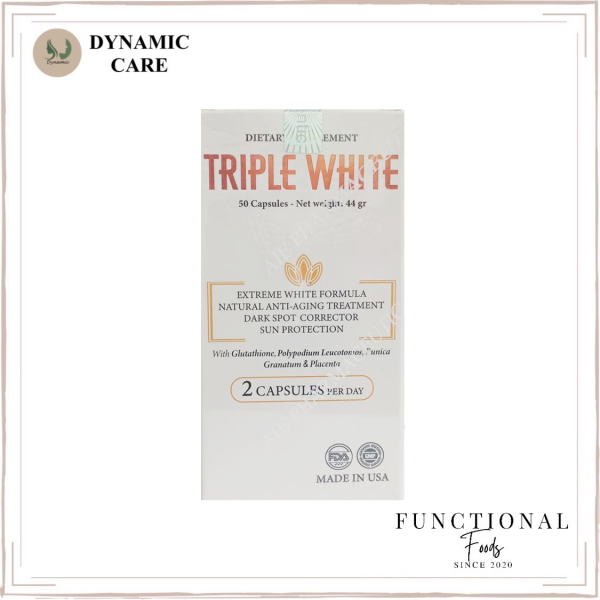 [Tem chính hãng] Viên uống triple white giúp trắng da, chống nắng và giảm thâm nám dietary supplement triple white 50 viên giá rẻ