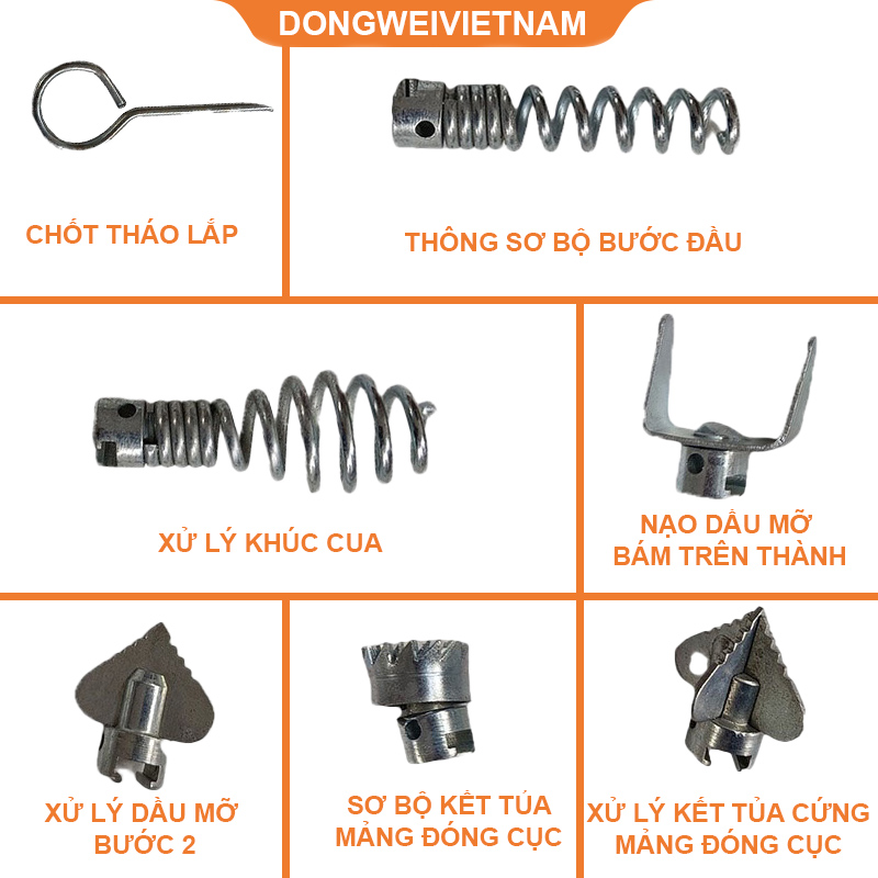 Dây lò xo thông cống D16 loại 2